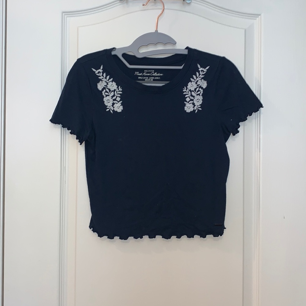 Hollister cropped shirt